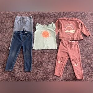 Cute Bundle of H&M Baby Girl Clothes Size 18M